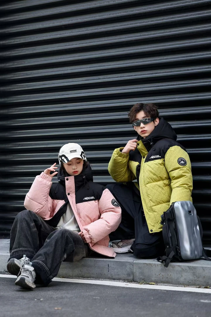 青少年加绒加厚款保暖刺绣棉服外套（309樱花粉）