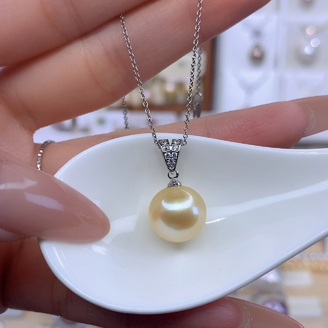 合金淡水珍珠颈饰F