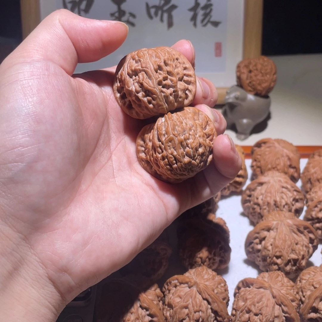 文玩核桃把件41全品磨盘