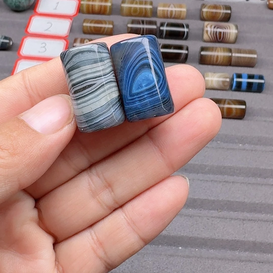 木***蝉玛瑙/玉髓合金珠宝半成品