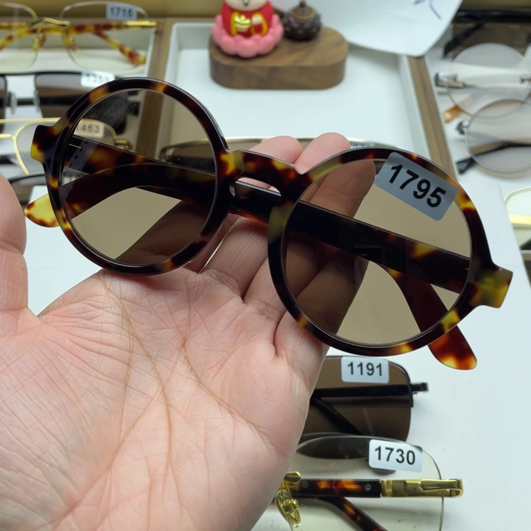 茶水晶复古圆 1795