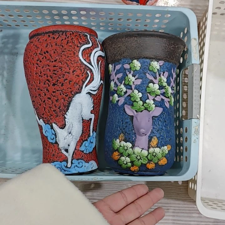 红陶吸水透气的白陶花盆凑满12发货