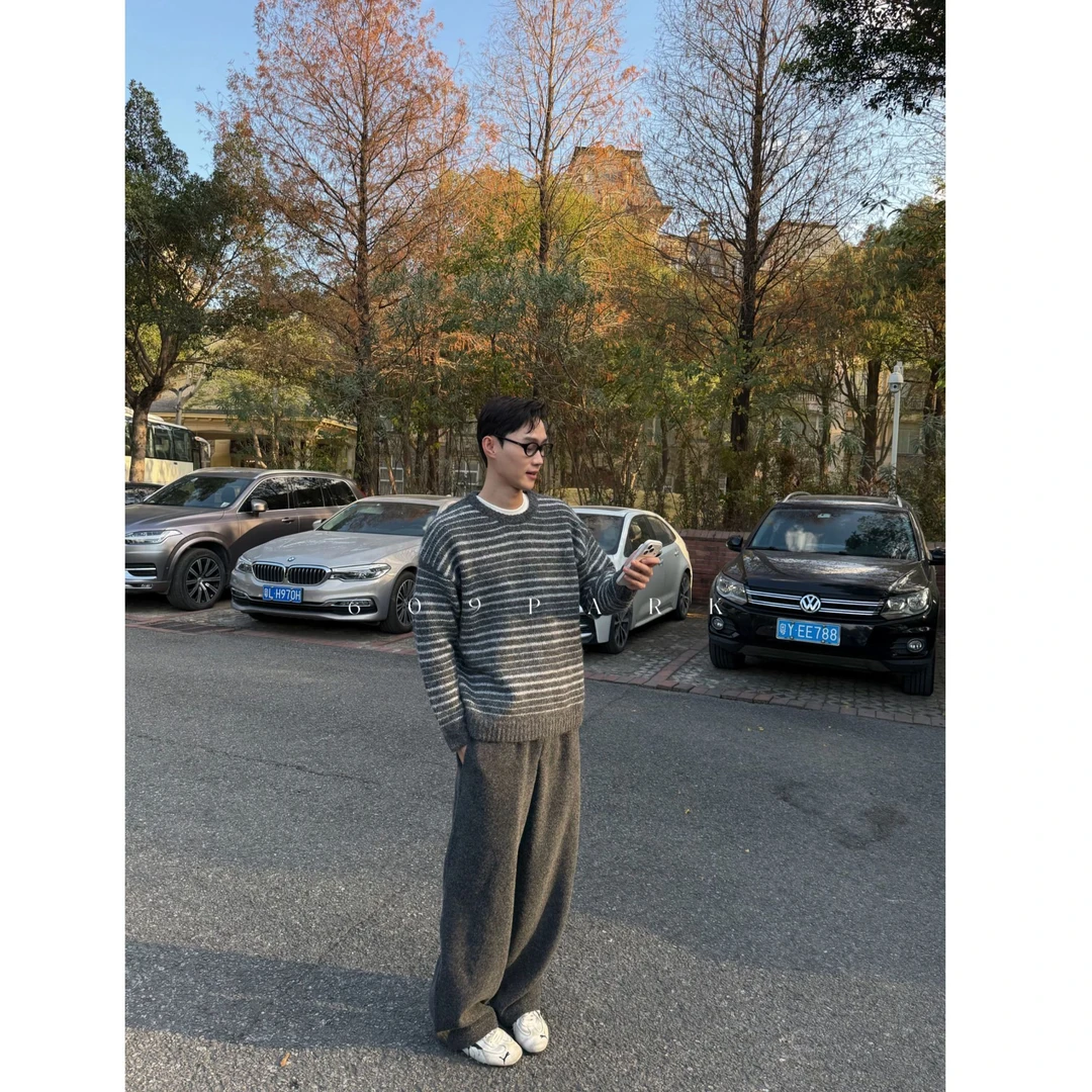 609PARK Casual 羊毛阔腿卫裤 68408