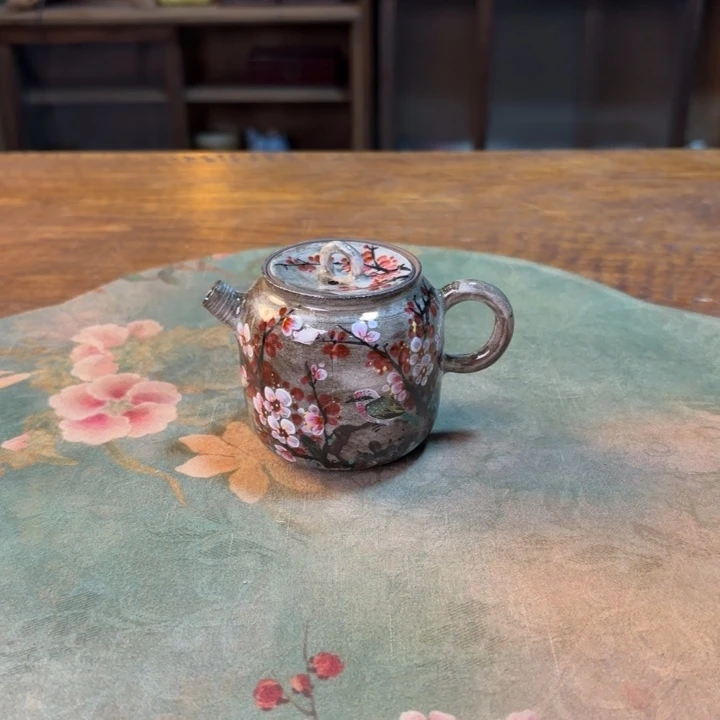 柴烧纯手工手绘陶瓷