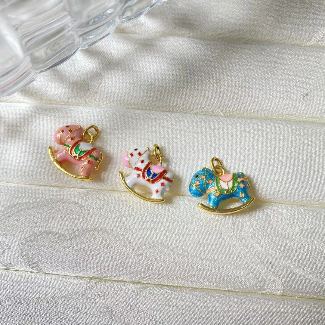【逍遥】18K珐琅彩梦幻摇摇马配件*YFZB/0605/多样性发/1件