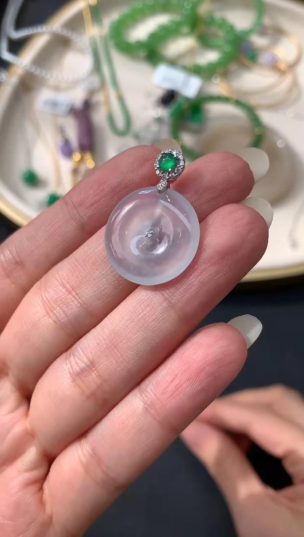 翡翠吊坠-18K金-SS206-ZJ|CXQ21