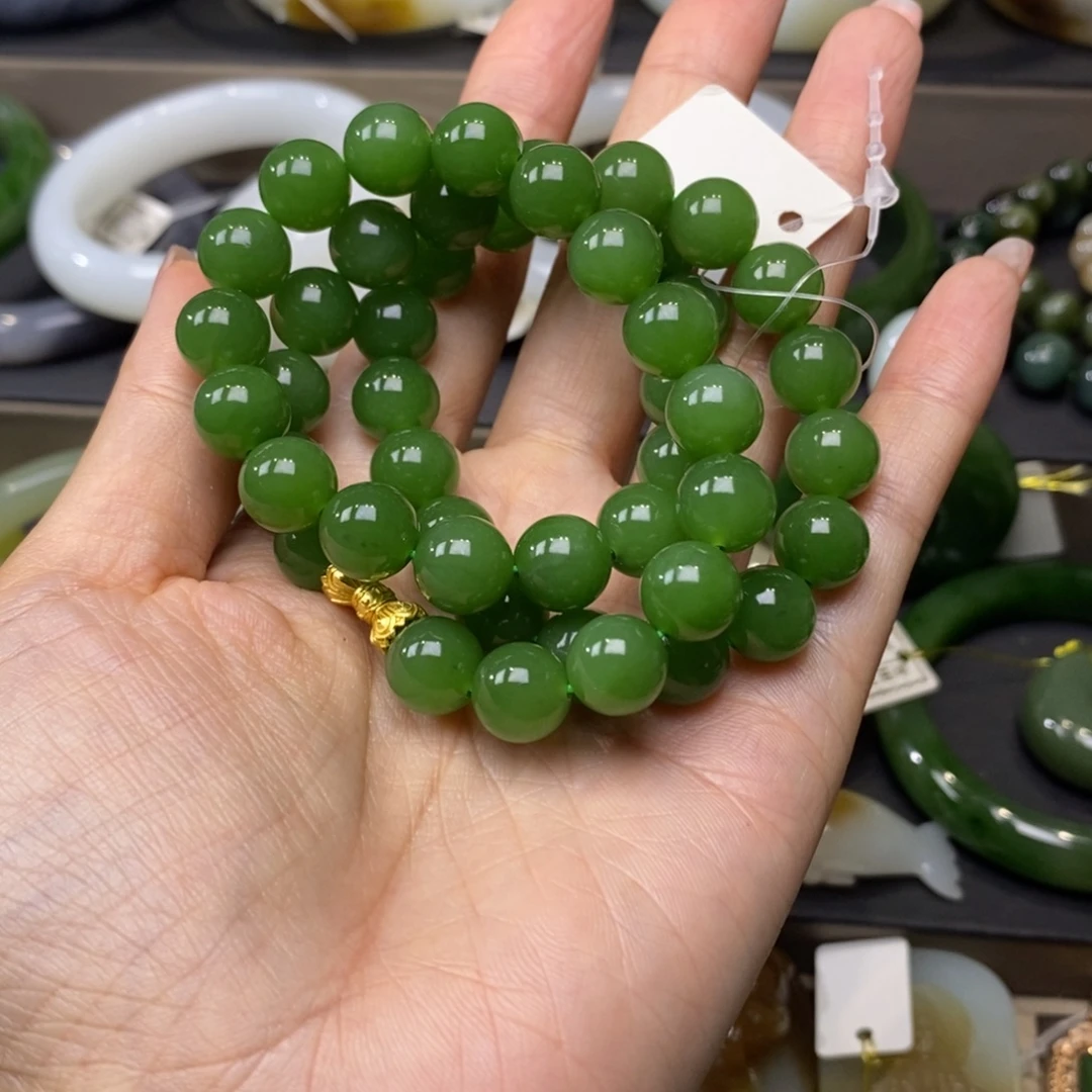 项链未镶嵌和田玉（糖玉）