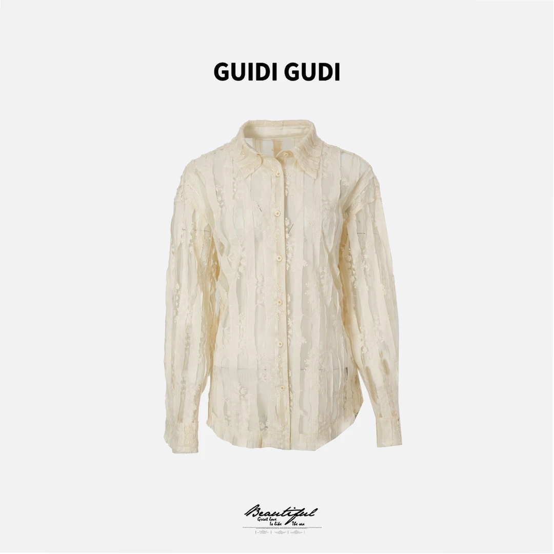GUIDI GUDI【飘云】重工刺绣外套/黄加蓝