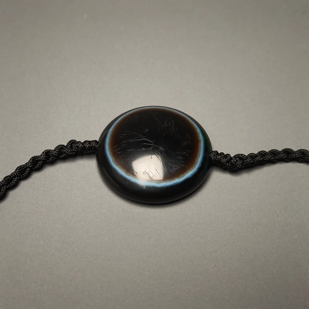 民国玛瑙板珠/DZ137730/古玩/收藏/德州文物