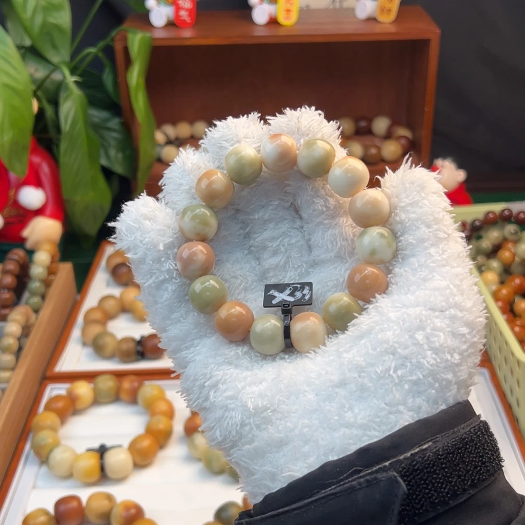 菩提根/象牙果手串卡16山花烂漫瑕疵33