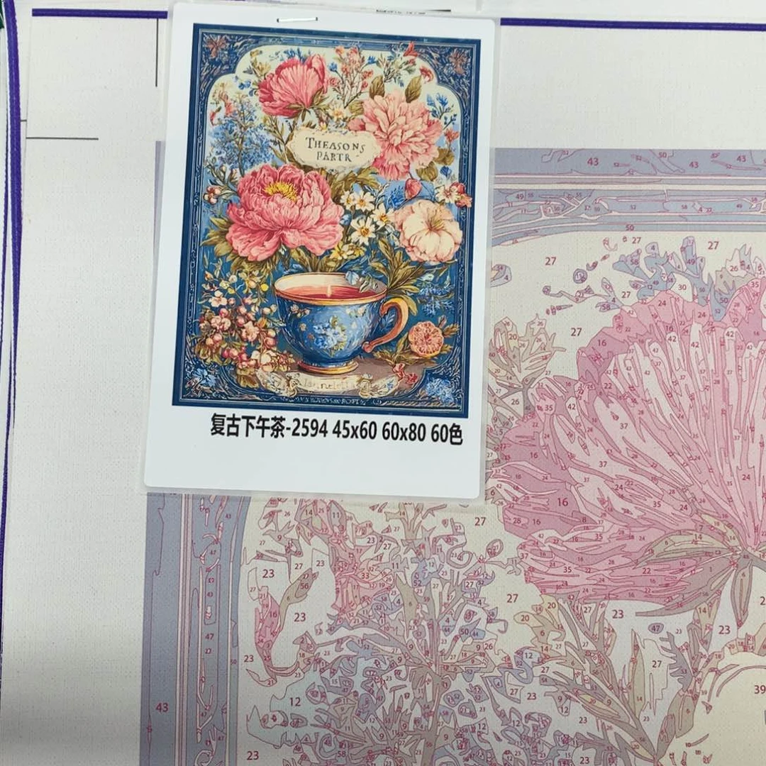 亚麻布煎**子（有画布）复古下午茶中尺寸亚麻布
