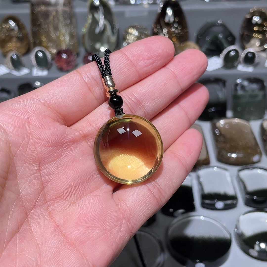 米***粒水晶未镶嵌颈饰挂件