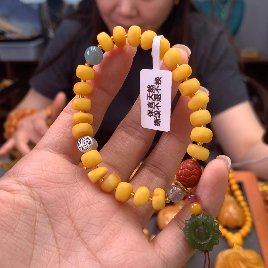 未镶嵌蜜蜡手串天然