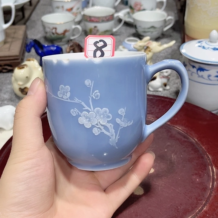 用***5瓷片8号 景德镇陶瓷 瑕疵品标本