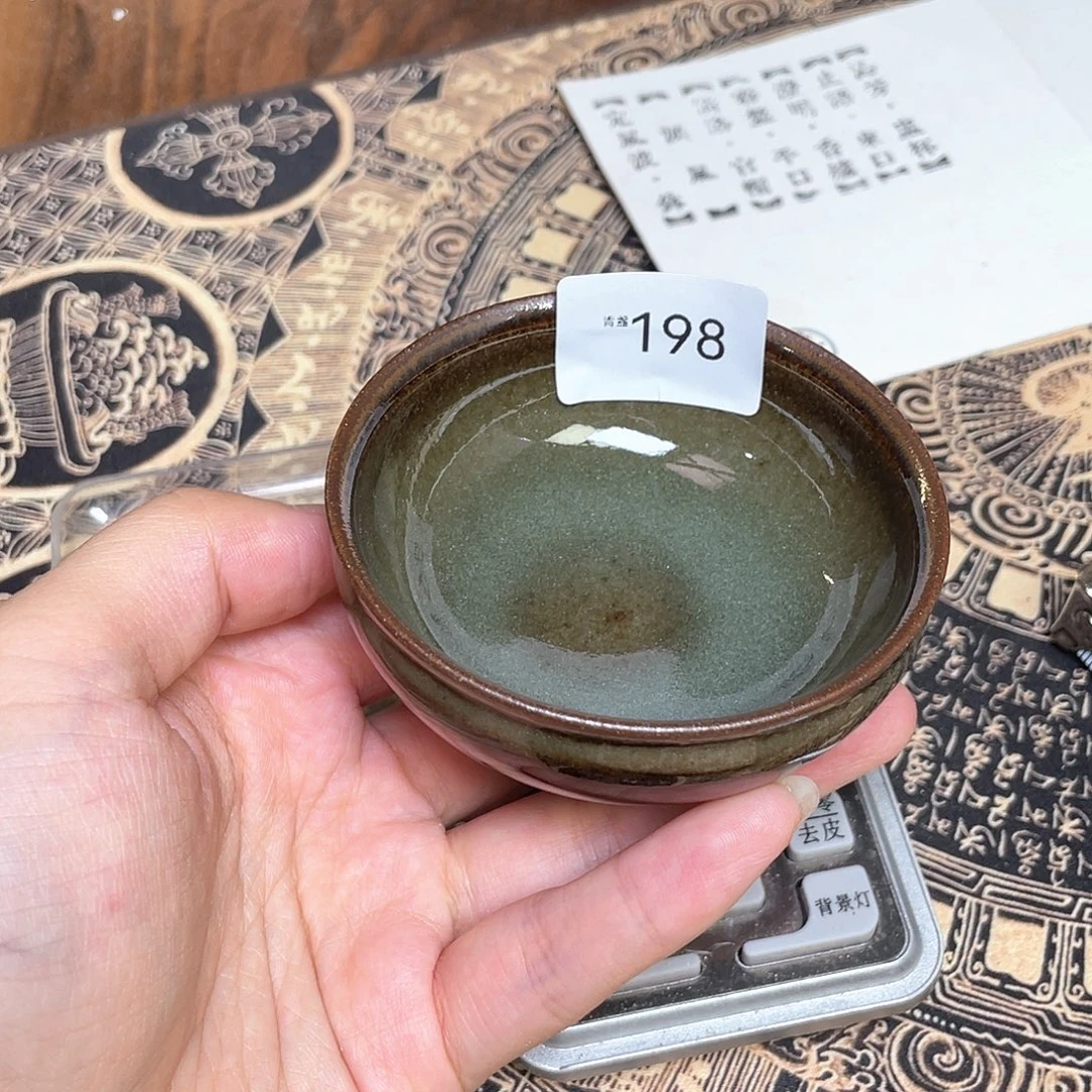 茶盏198 福临号建盏柴烧薄胎微瑕