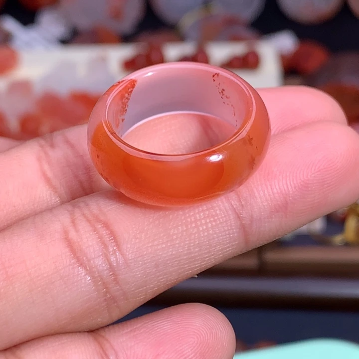 南红玛瑙未镶嵌珠宝半成品戒圈1