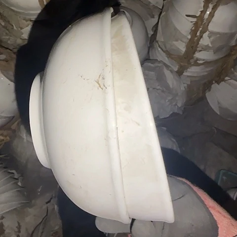 瓷片国营厂库存微瑕18厘米