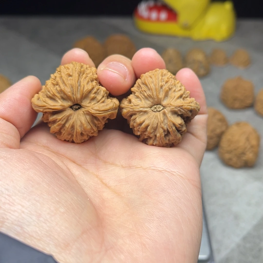 刘***叨文玩核桃把件涿鹿南疆石