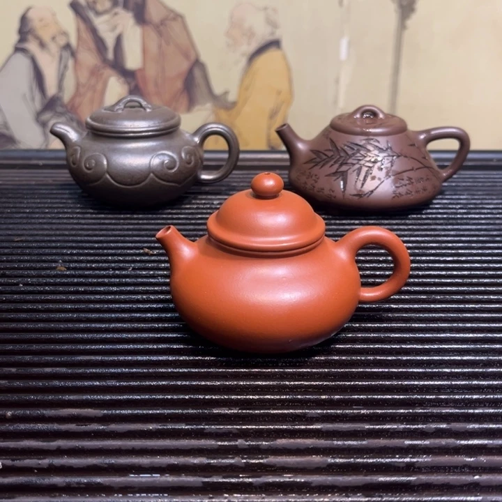 紫砂茶壶容天小红泥