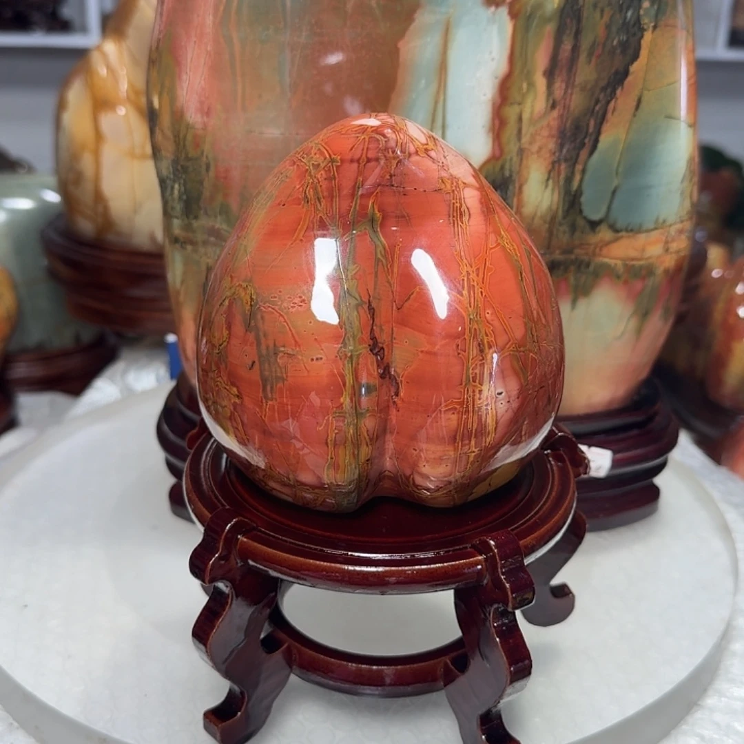 石材乳源彩石家摆件