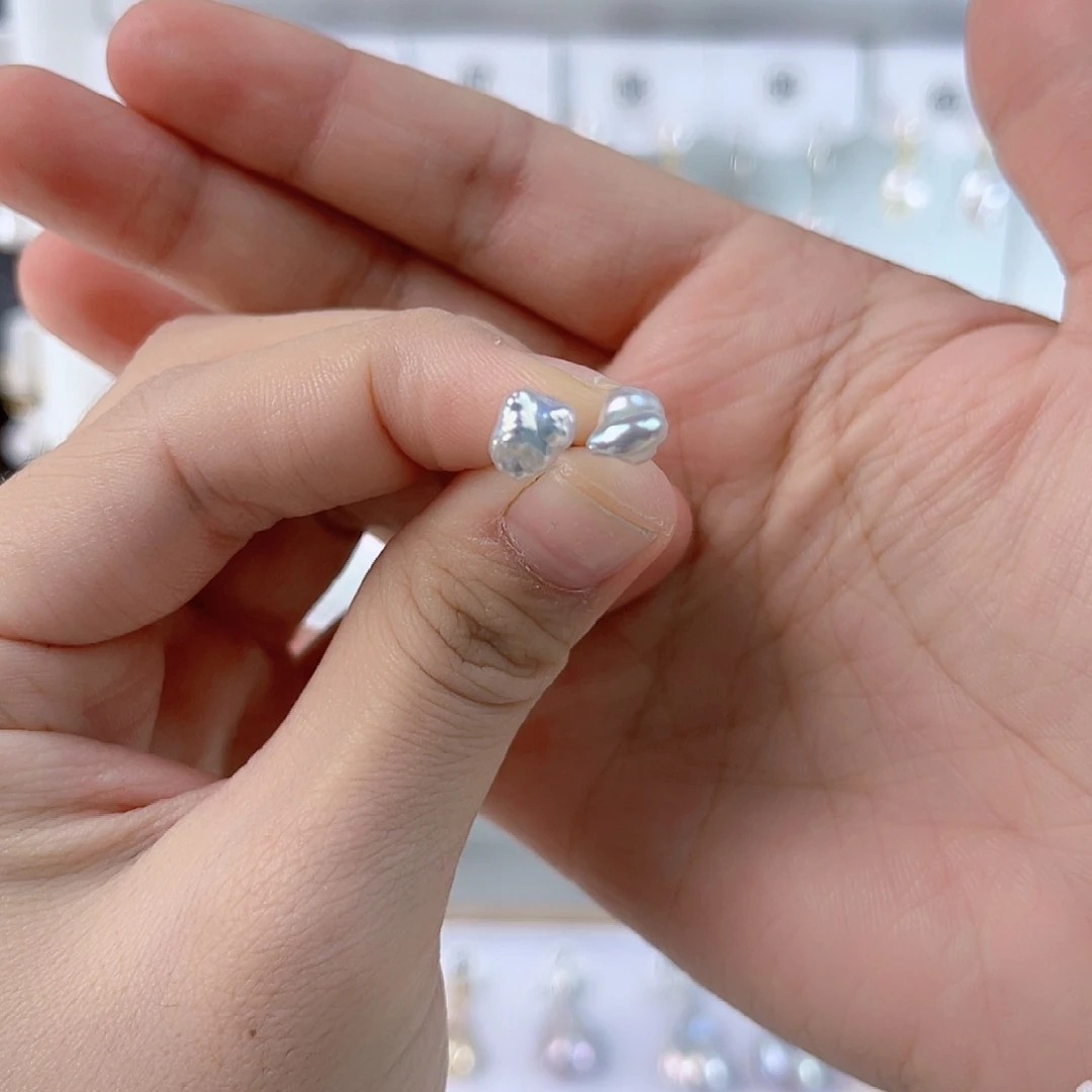 淡水珍珠耳饰未镶嵌