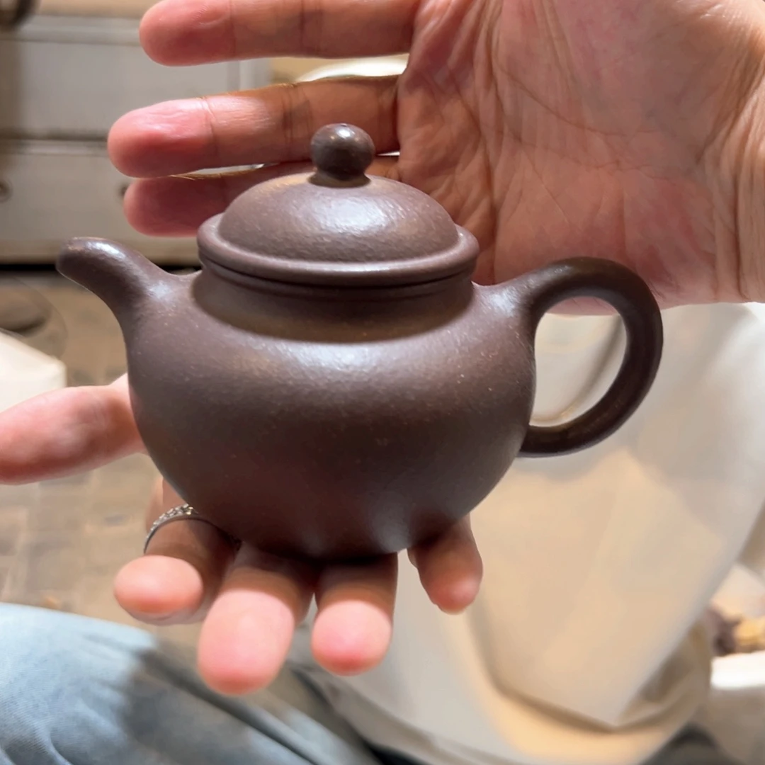 紫砂茶壶30目天青游艇掇球