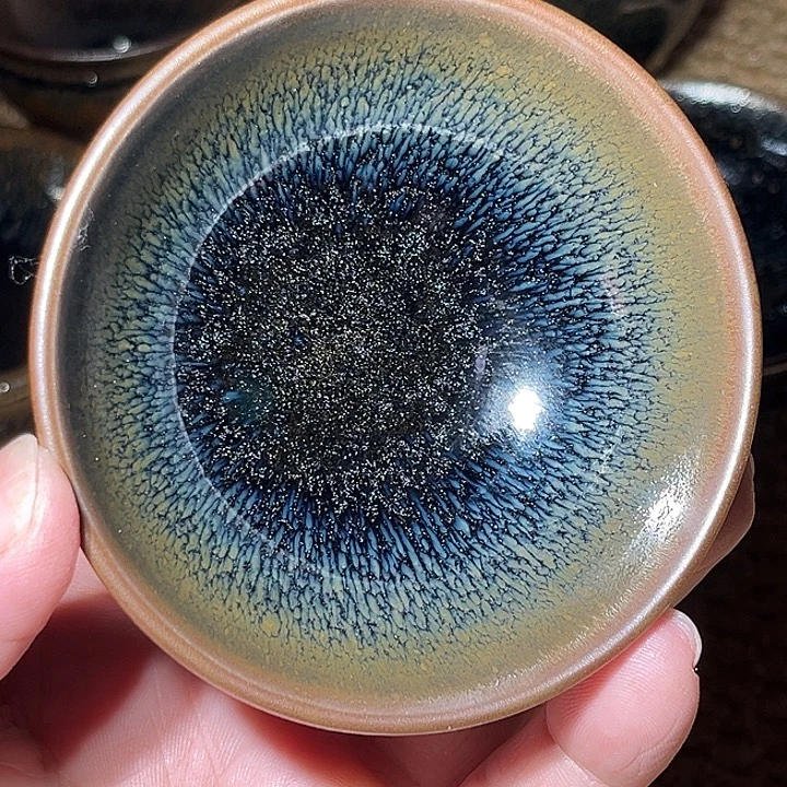 唐***2茶盏传统原矿釉柴烧建盏