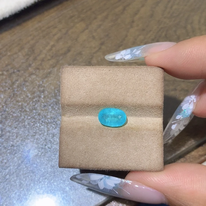 未镶嵌珠宝半成品帕拉依巴碧玺1.95ct天然霓虹蓝帕拉伊巴