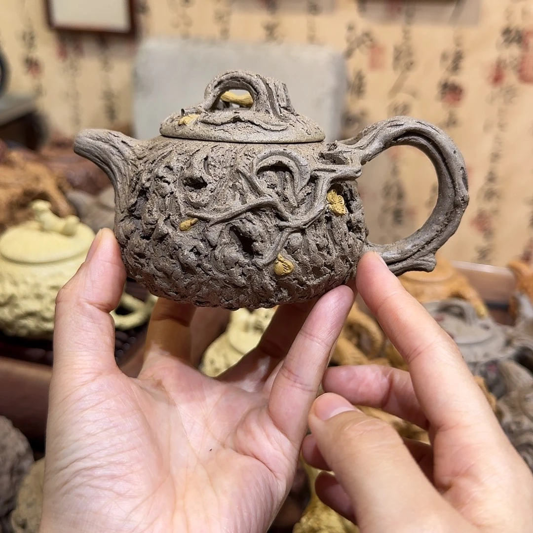 茶壶紫砂老料供春紫砂