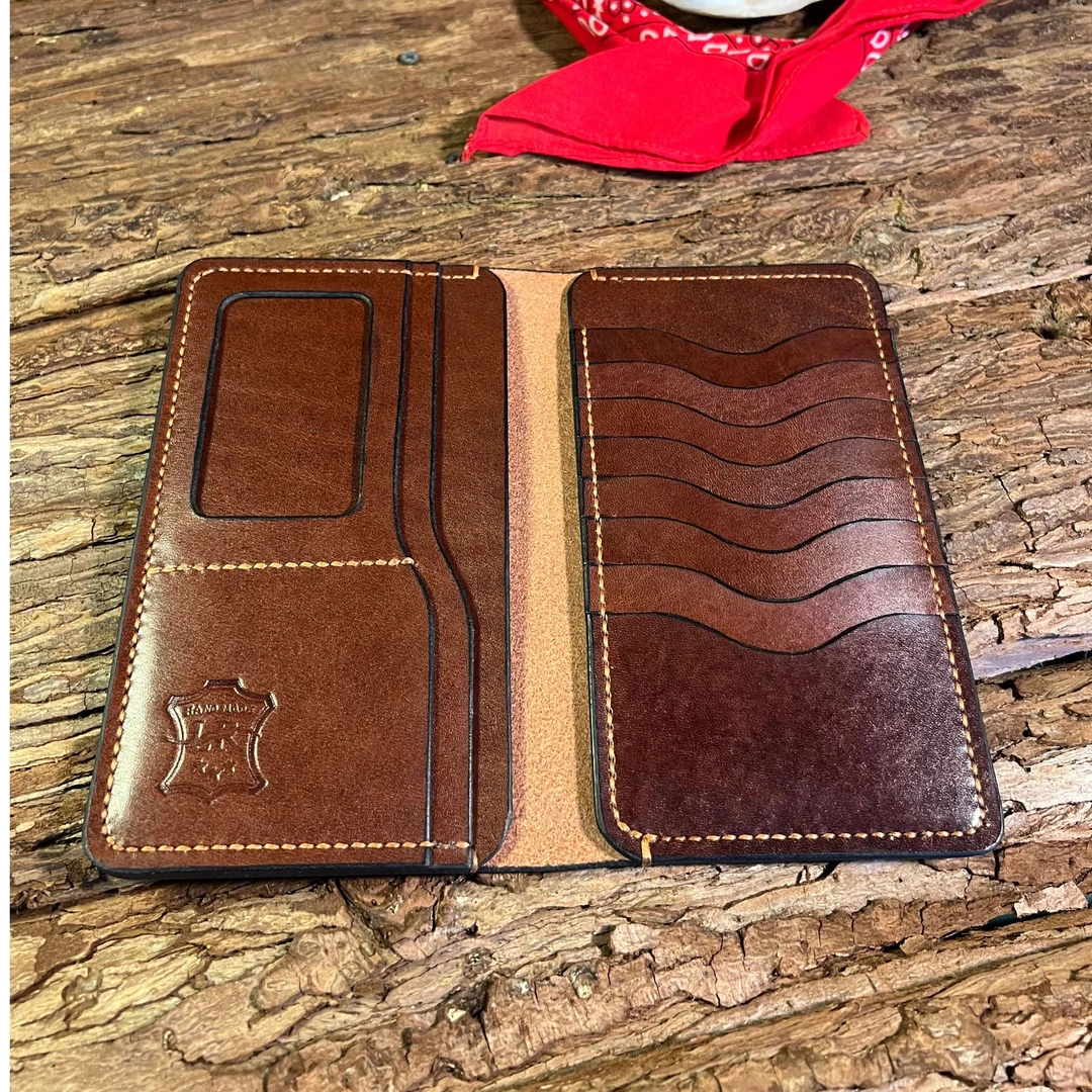 男士纯手工真皮复古皮卡包皮钱包