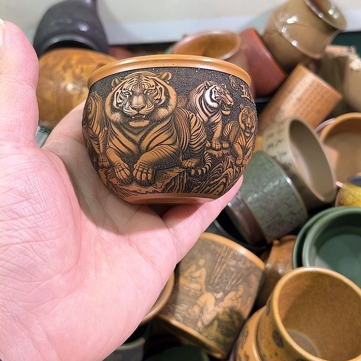 茶杯紫砂全手工紫砂主人杯