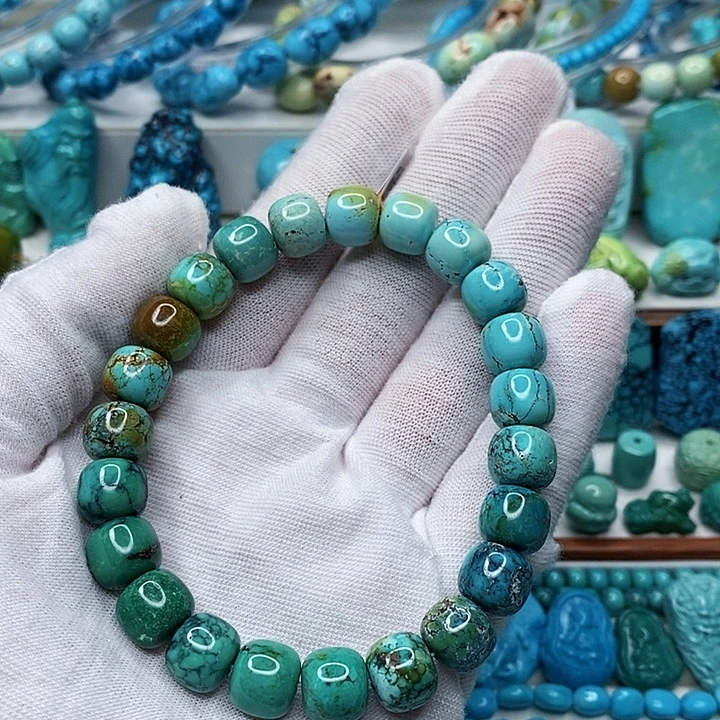 绿松石未镶嵌天然原矿 地大质检