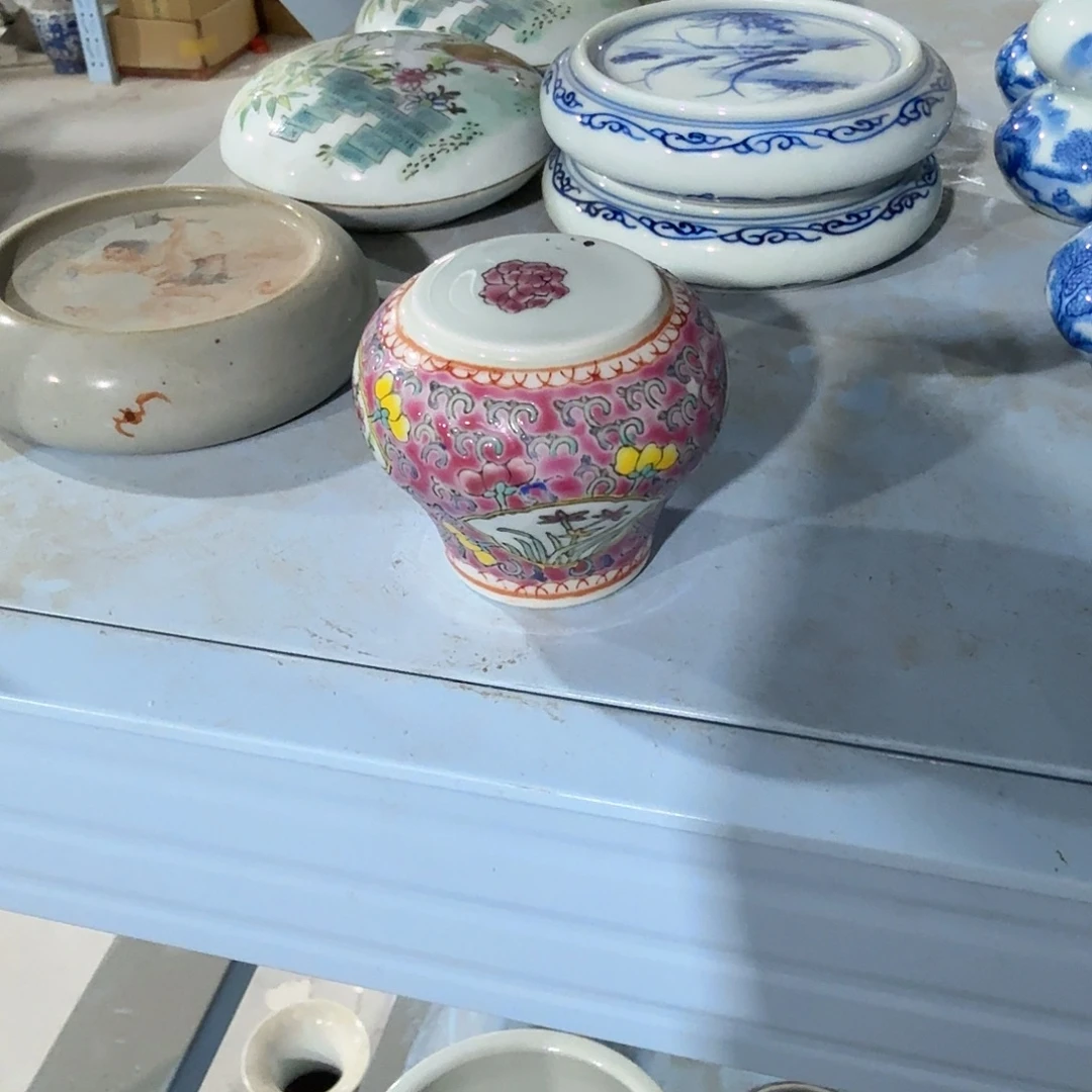 瓷片摆件手绘瓷器全部处理