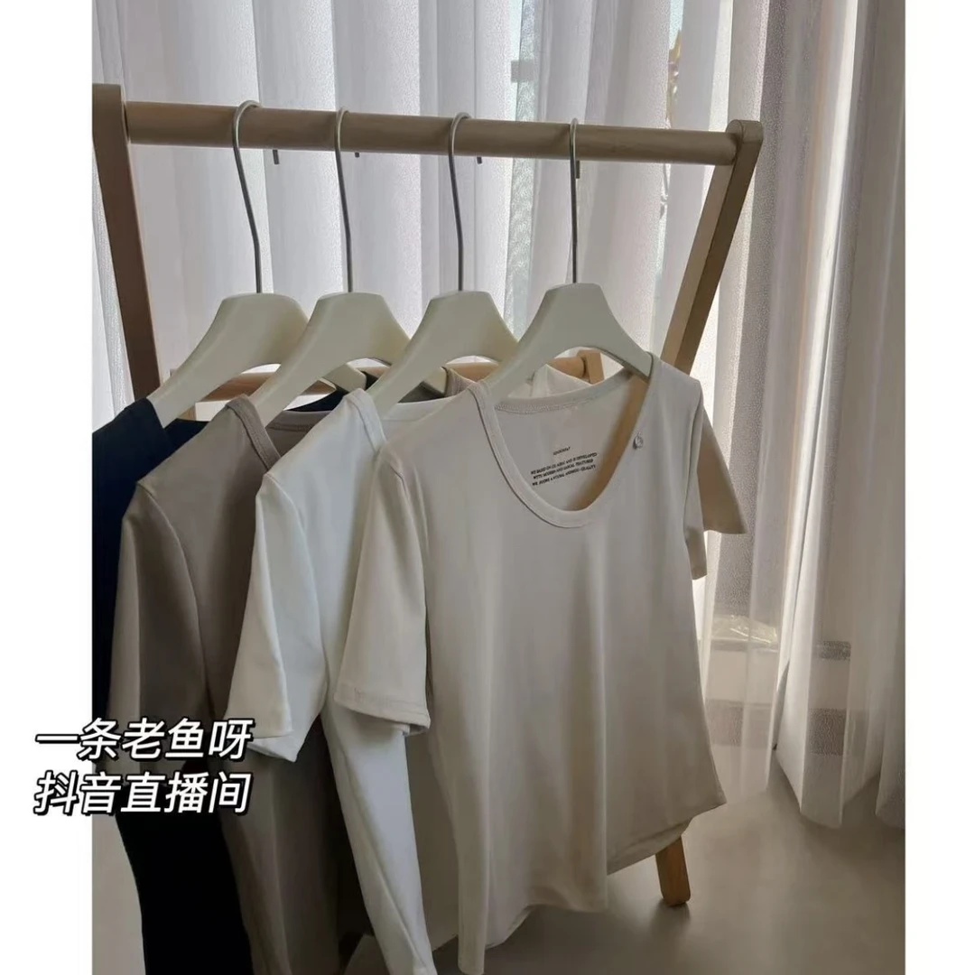 R 夏款短袖T恤女 韩版休闲气质百搭