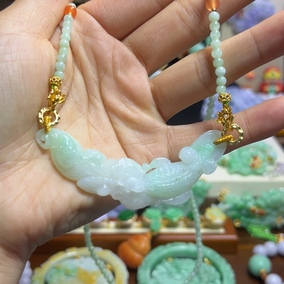 翡翠未镶嵌颈饰天然翡翠