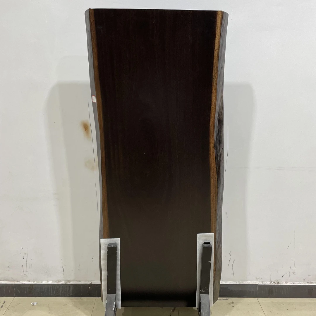 999-长180宽78-78厚8公分自然边非洲黑檀大板实木整板原木茶几