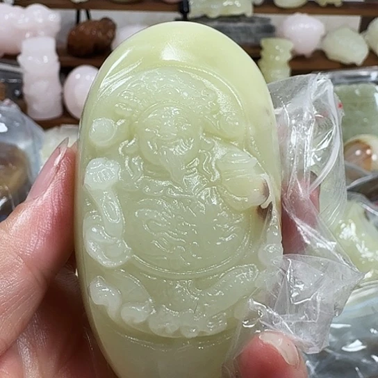 乘***浪砖雕石头手把件石头手把件