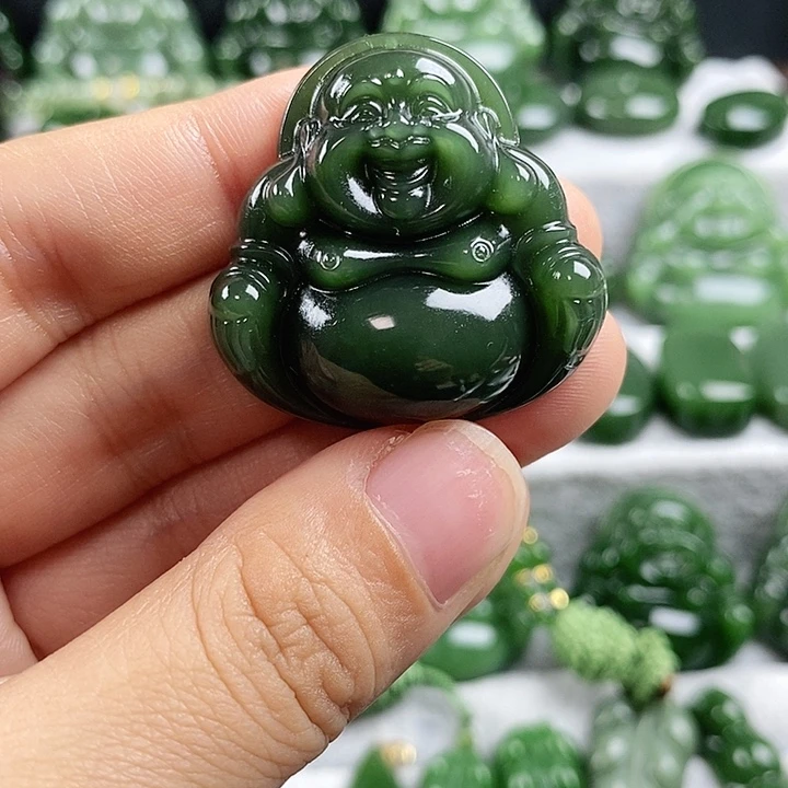 和田玉（碧玉）未镶嵌吊坠(不含链)