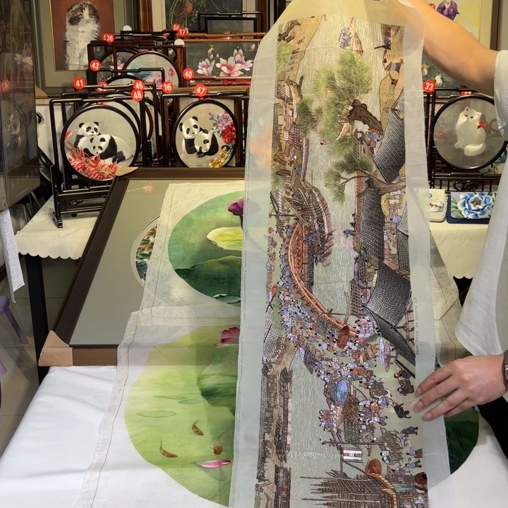 织绣纯手工编织工艺制作