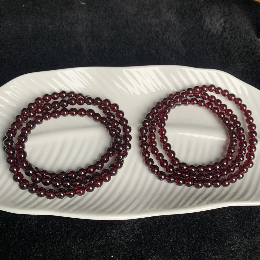 酒红石榴石多圈S845多样性发其一饰品