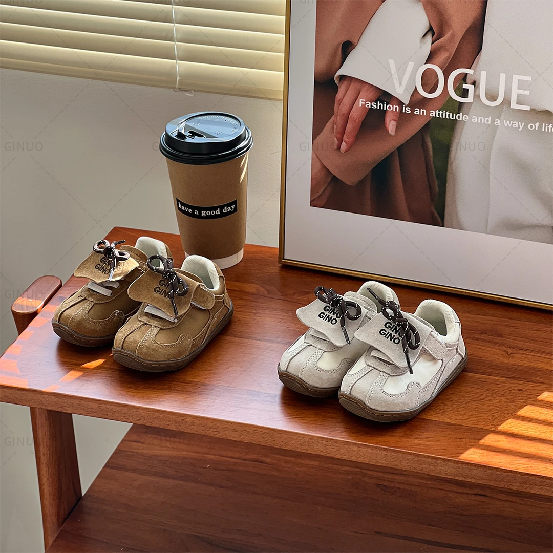 Gina春款运动鞋儿童春秋女童时尚百搭软底复古小童春季12239
