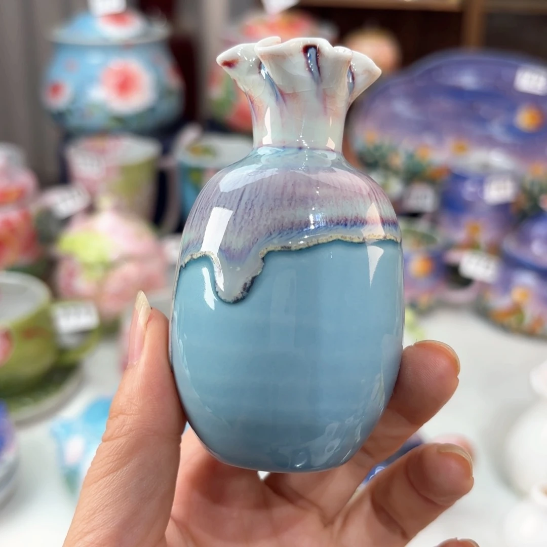 景德镇手绘高温釉下彩陶瓷茶具