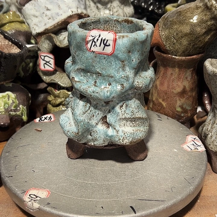 粗陶花盆制作就这样了，