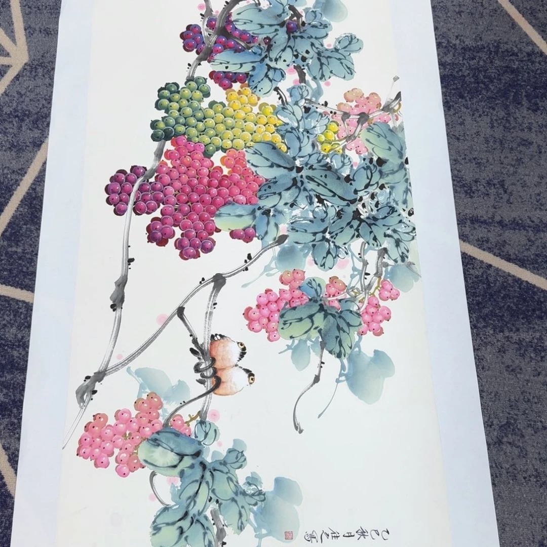 国画国画作品山水花鸟