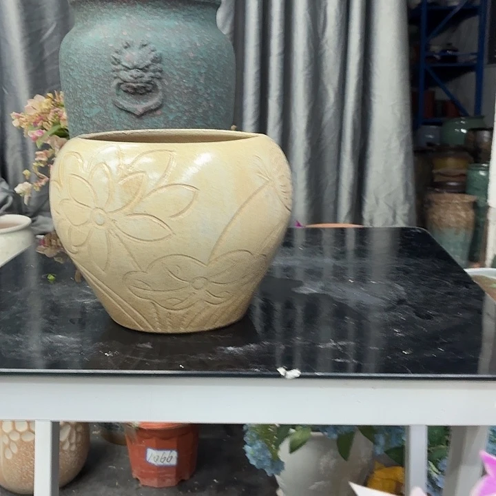 15×17 -粗陶花盆有孔-买买买