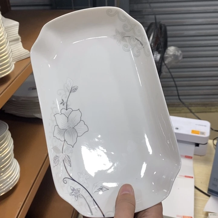 小***珑摆件陶49号10英寸3个装鱼盘