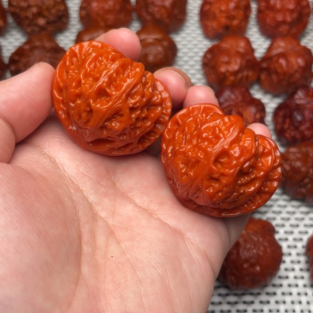 桃核吊坠文玩核桃 手把件 宫灯 43