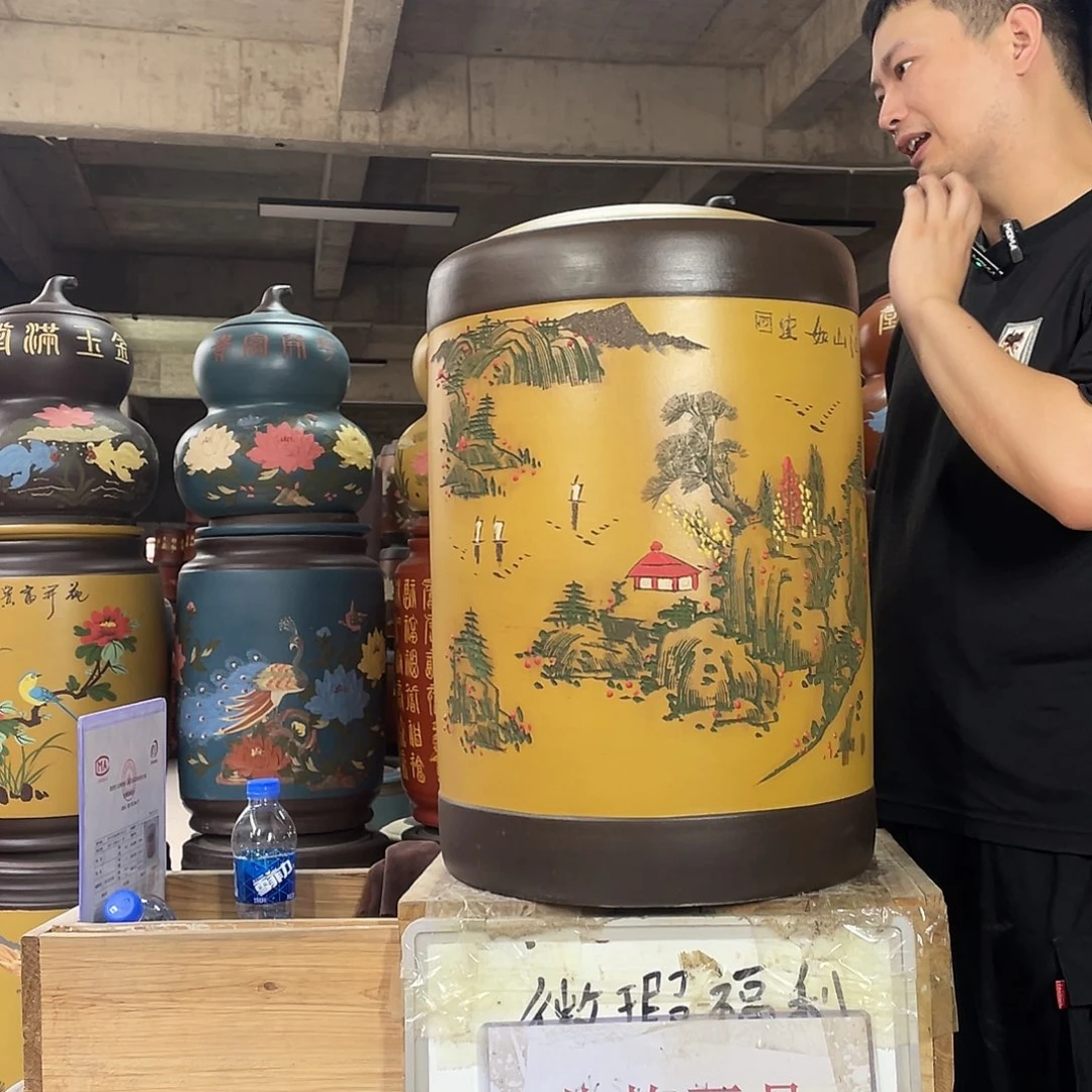 宜兴原矿紫砂茶叶罐