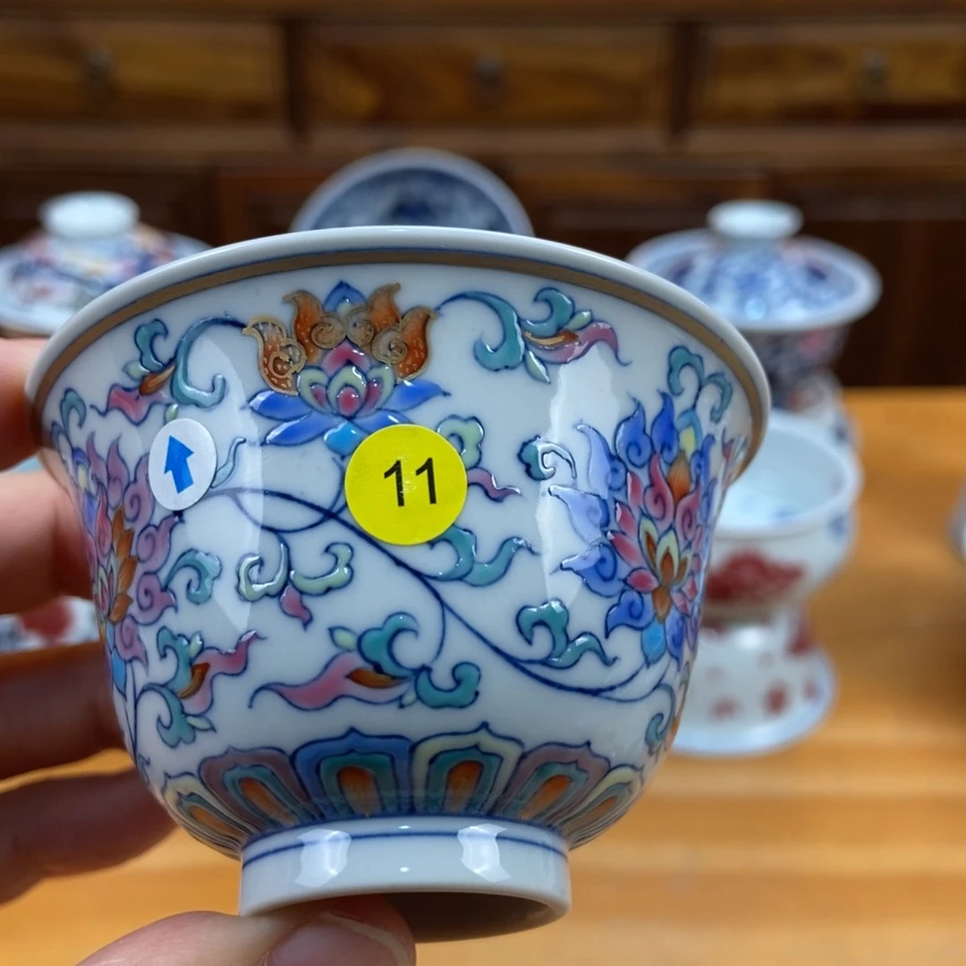 手绘茶具现代制品