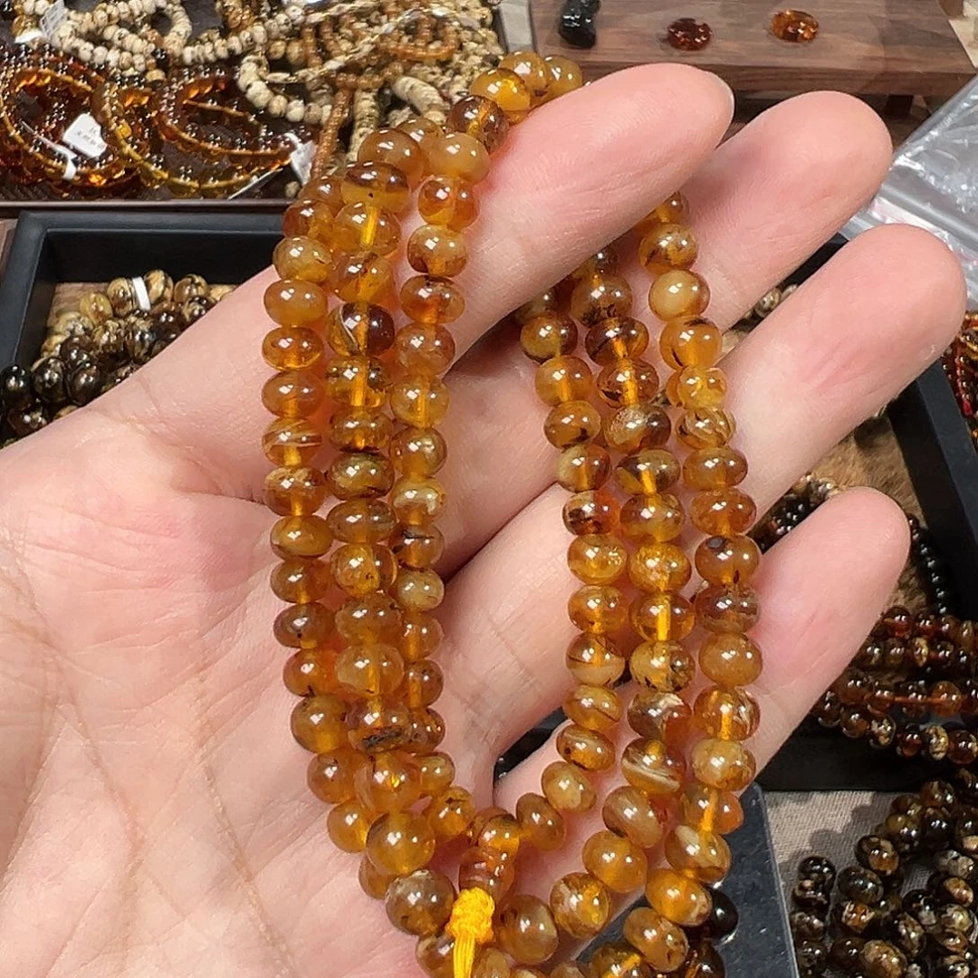 裸石琥珀未镶嵌抚顺琥珀蜜蜡6m